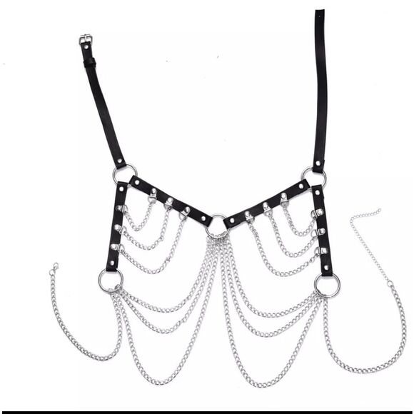 NWOT Body Chain Harness Bra - Picture 3 of 6